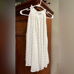 Halter Style Top with Gold Dot Design